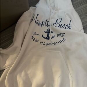 White Hampton Beach Hoodie